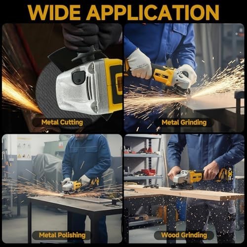 21V Brushless Cordless Angle Grinder Kit w/ Batteries