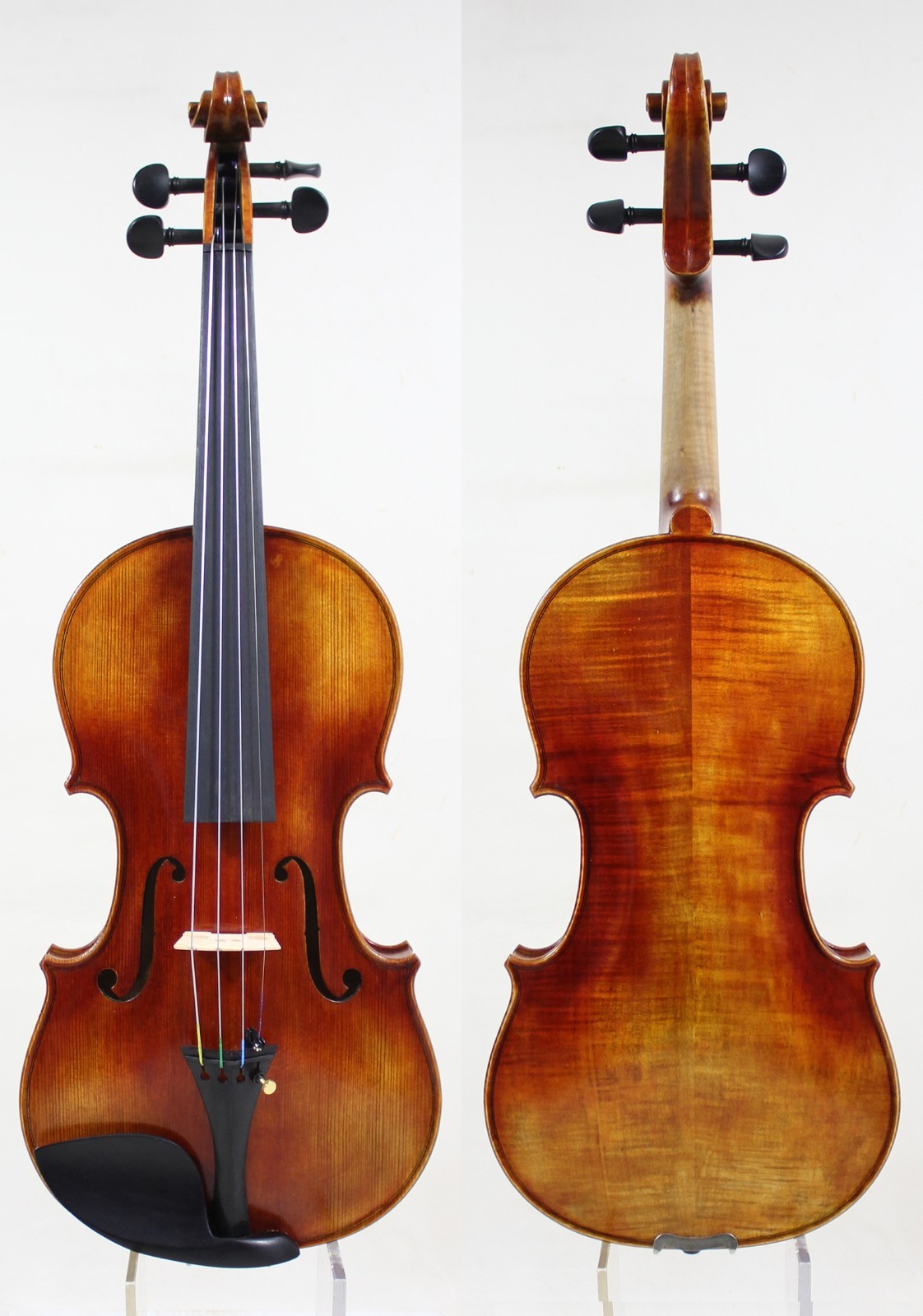 Oil Varnish!The Most Mature Shop Salable Stradivari Model Violin! #8689