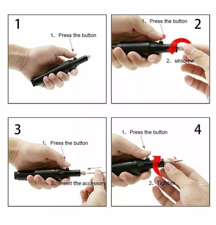 Electric DRILL NAIL File Acrylic 💅🏼🦶🏻Manicure Pedicure Portable Machine Kit