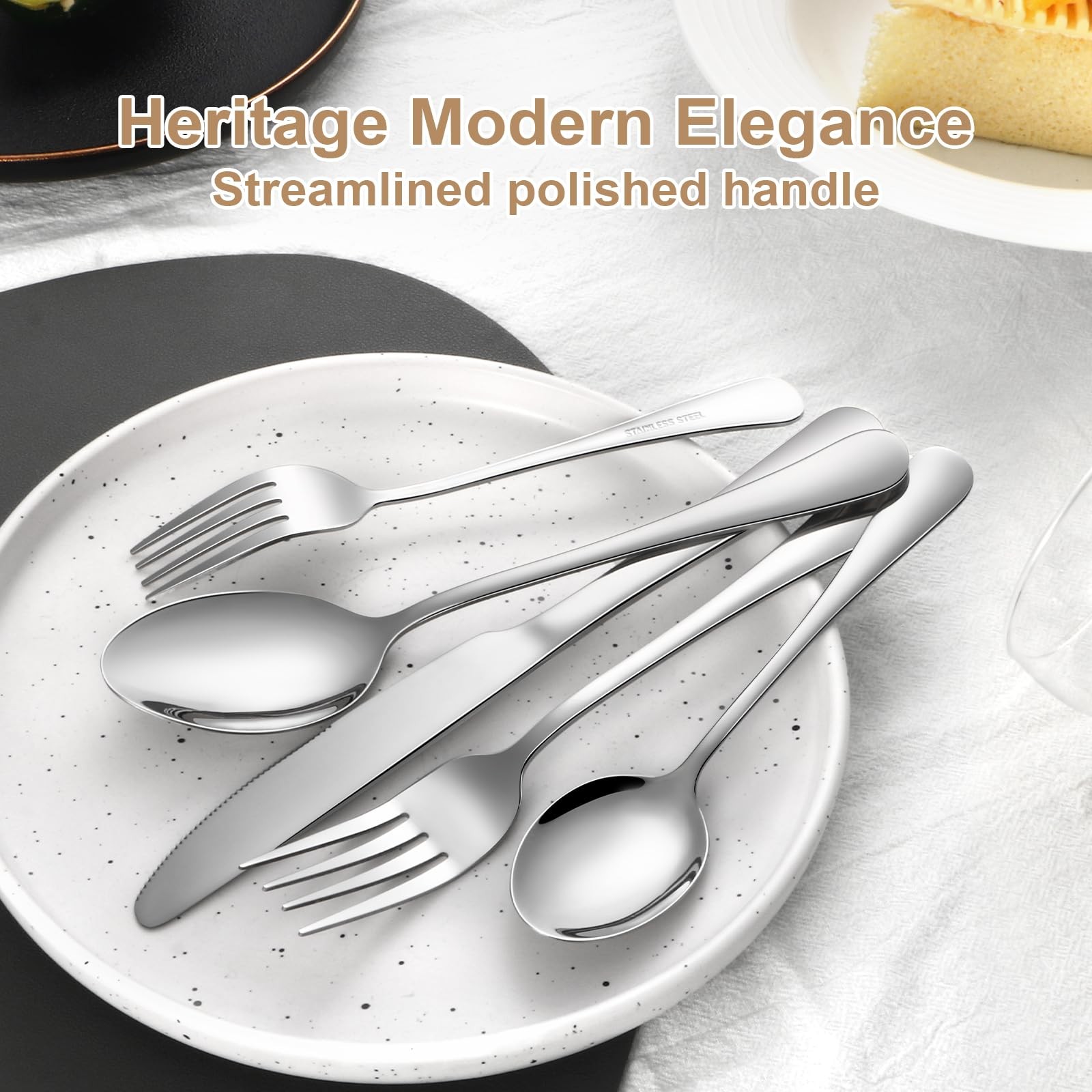 Lazycorner Silverware Set 30 Piece Stainless Steel Flatware Set Silverware Ut...