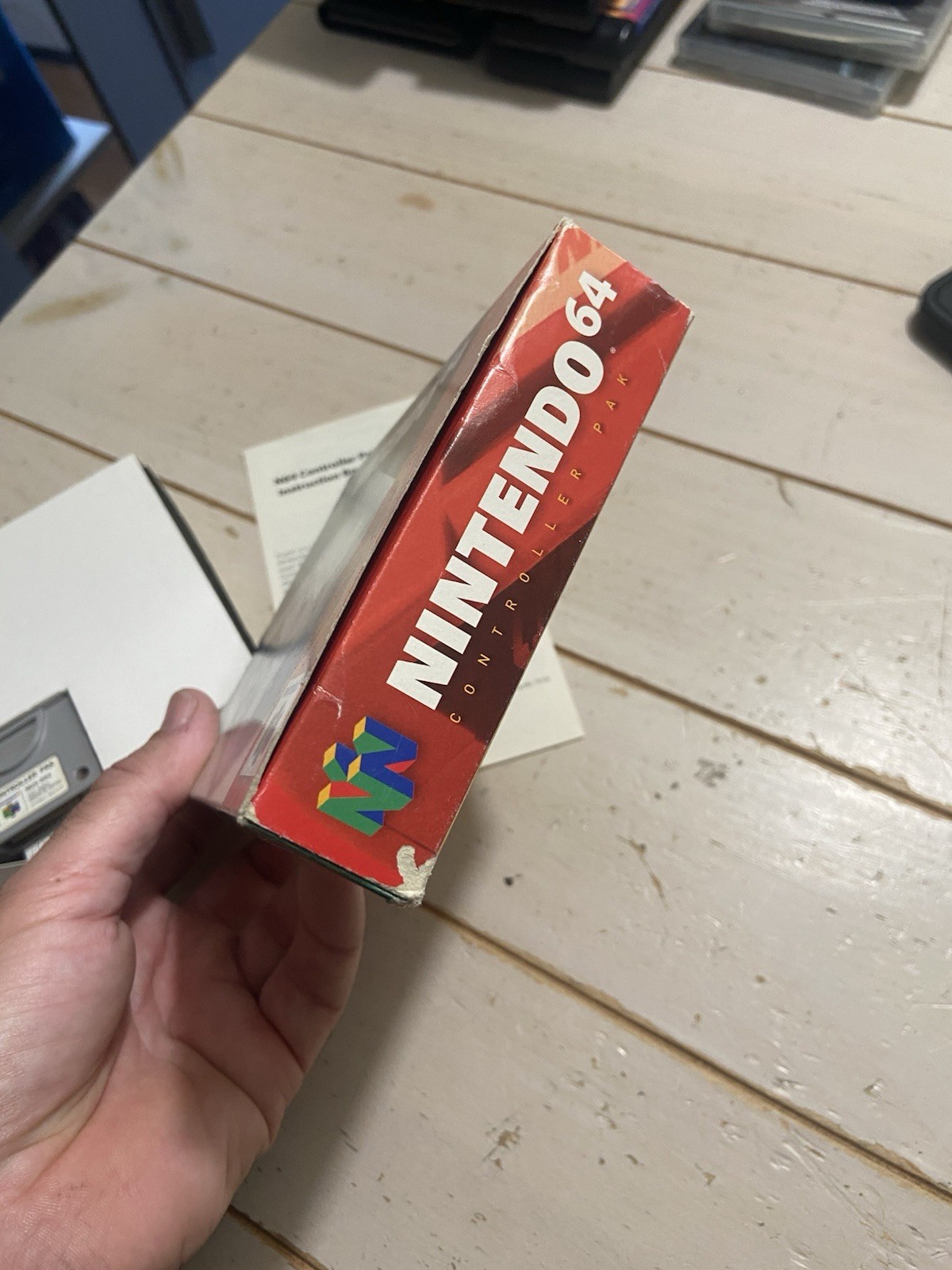 OEM N64 Original Nintendo 64 Controller Pak Memory Card CIB NUS-004