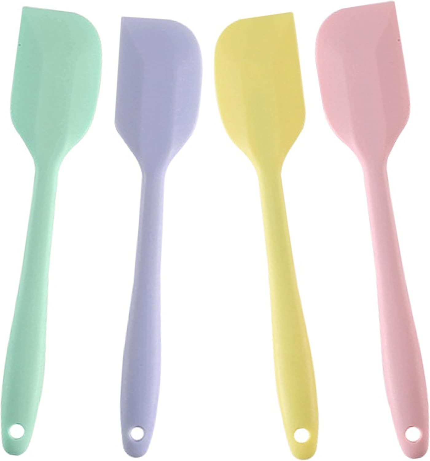 4 PCS Mini Silicone Spatulas 8.2 Inch Rubber Spatula Small Baking Mixing Tool