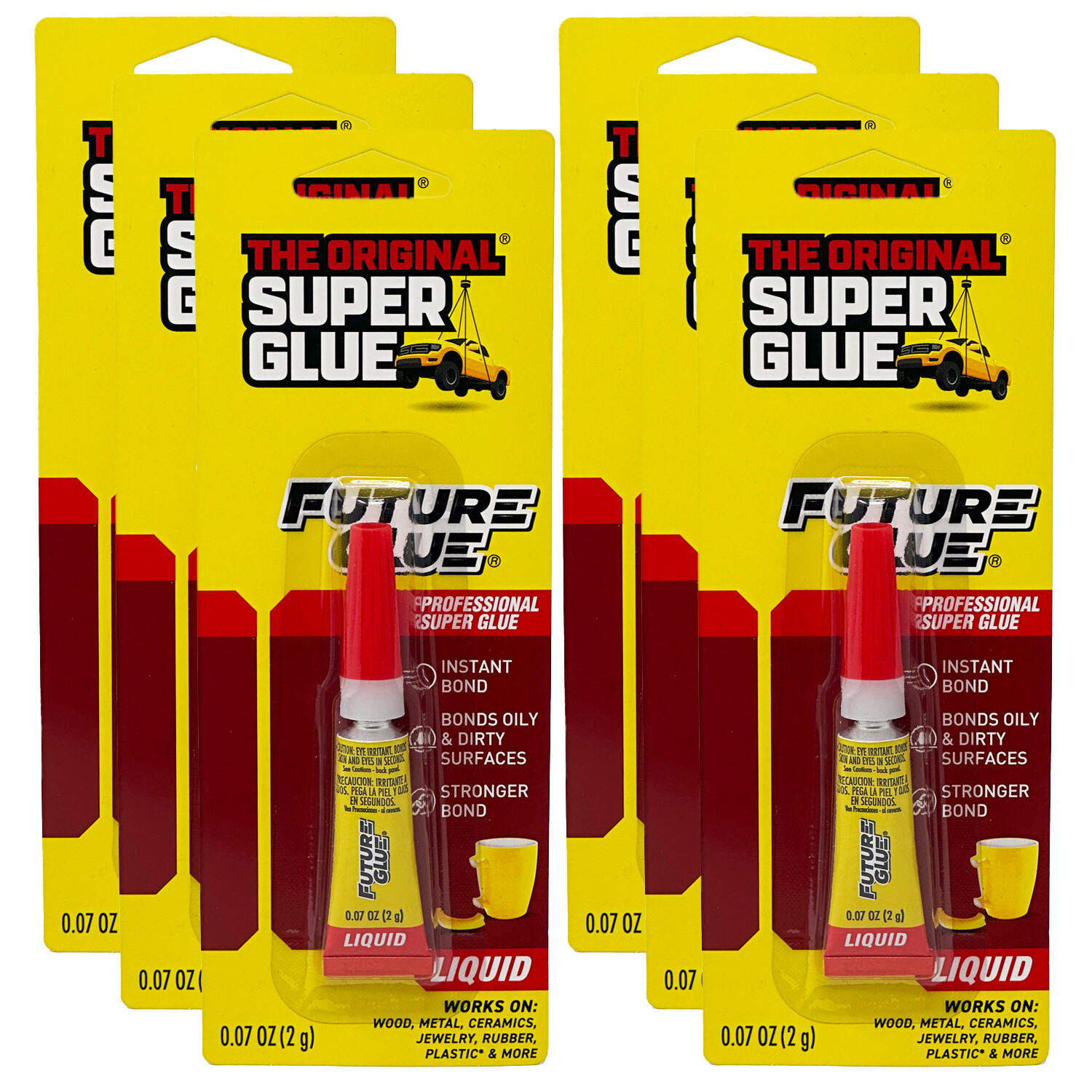 Super Glue: Original Future Glue, 0.07 OZ, 6 Packs