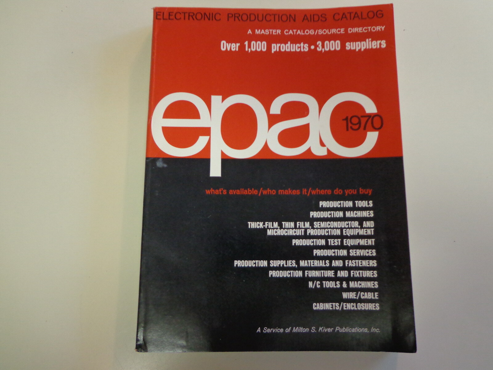 Electronic Production Aids Catalog 1970 Computer Control Manufacturing