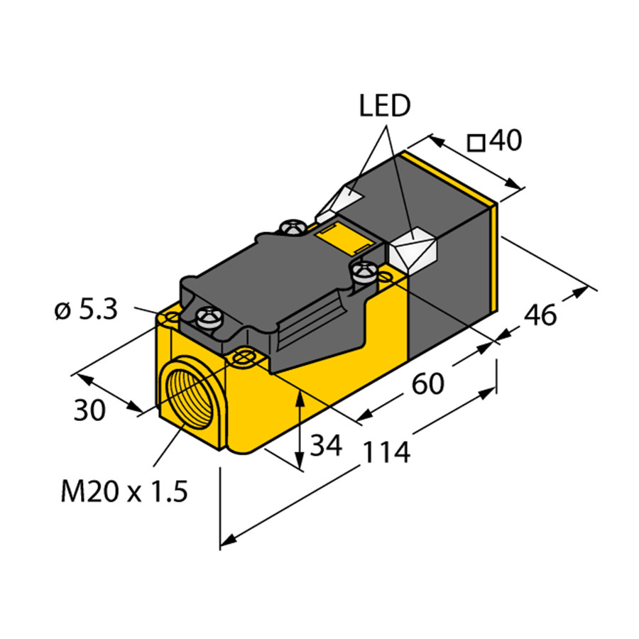 TURCK NI20-CP40-Y1X 10111 Inductive sensor