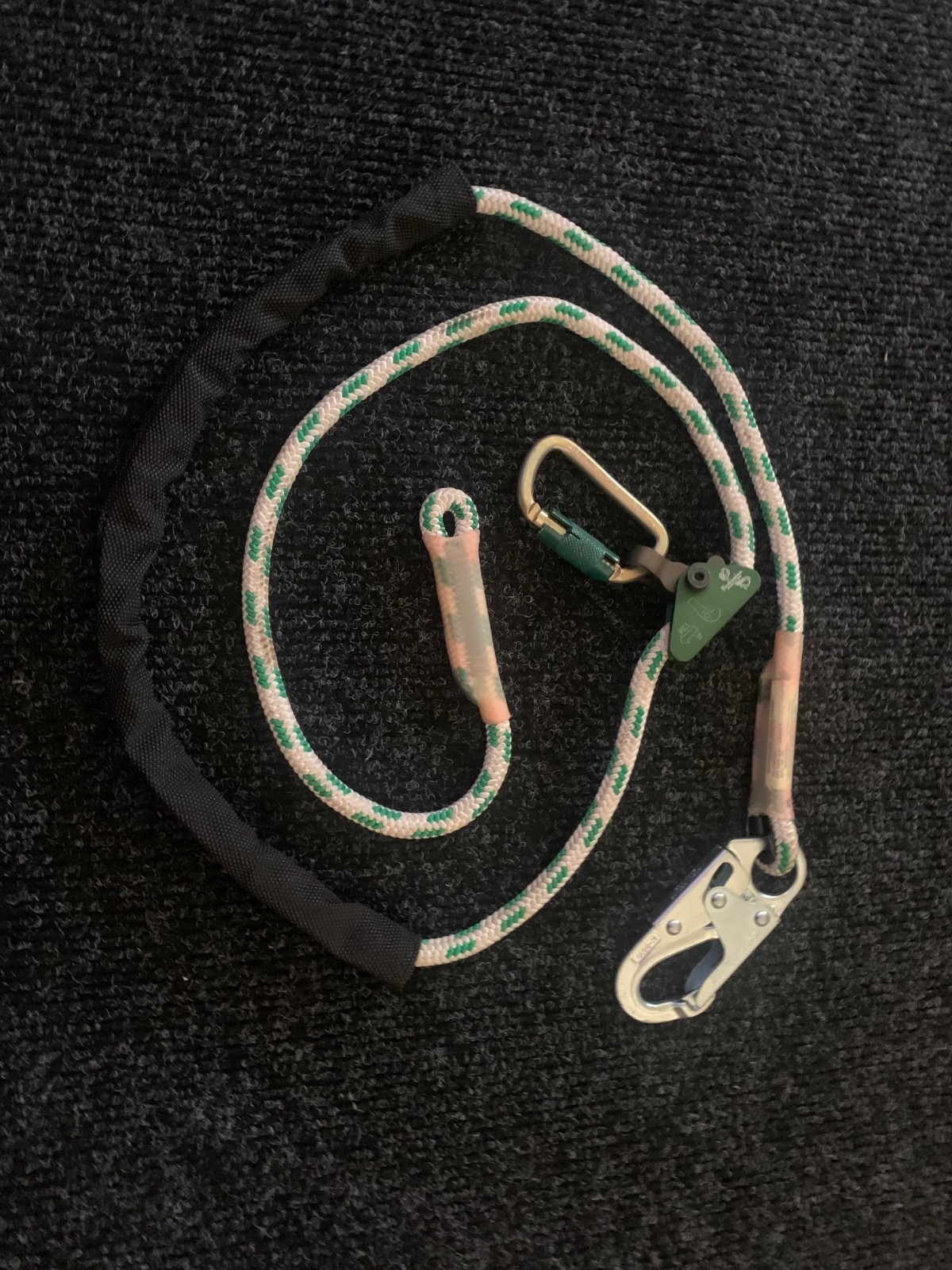 Buckingham Adjustable Secondary Positioning Lanyard  Harness 8'