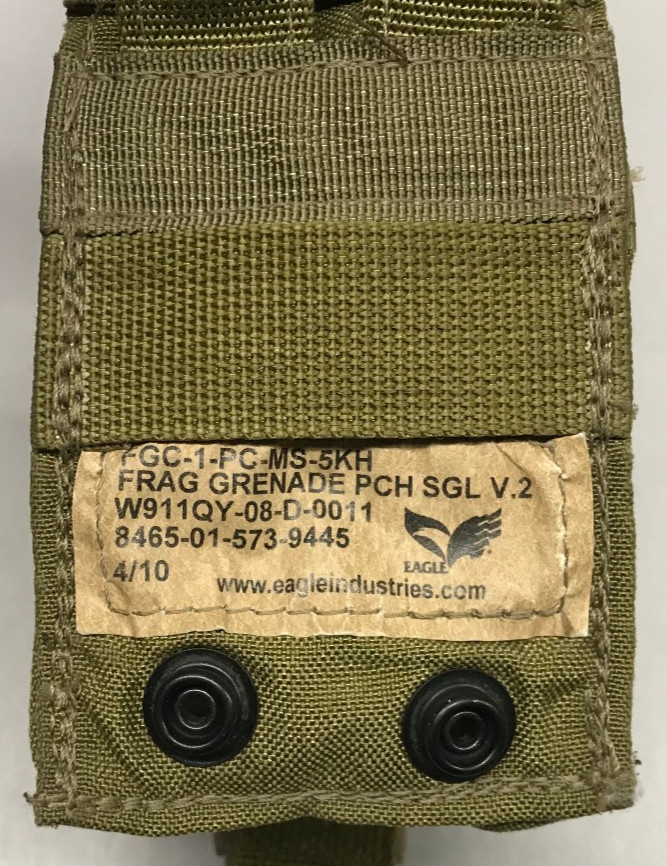 MOLLE Single Frag Pouch V2 USGI Eagle Industries Khaki
