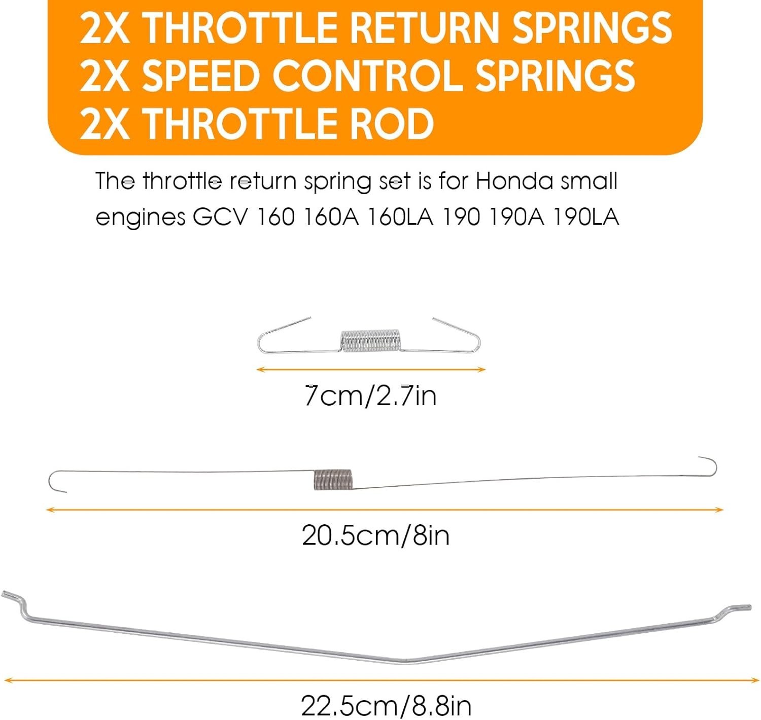 36 Pack Throttle Springs Assortment Throttle Return Springs Linkage Kit Speed...