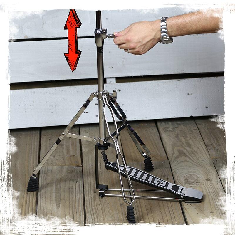 GRIFFIN Cymbal Stand & Snare Stand BUNDLE - Double-Braced Legs Hardware Mount