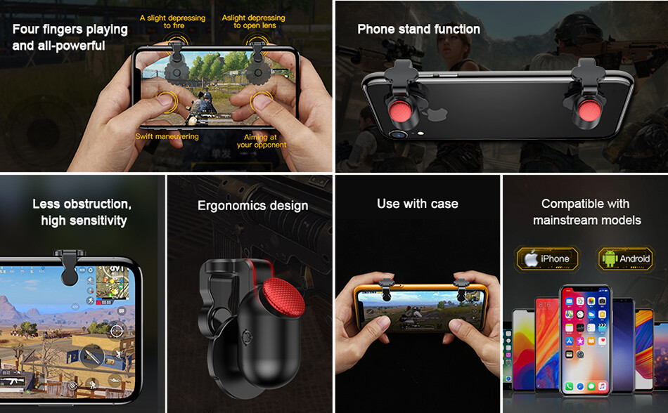 RedDot Mobile Game Scoring Tool Controller Target Trigger Joystick PUBG Fortnite