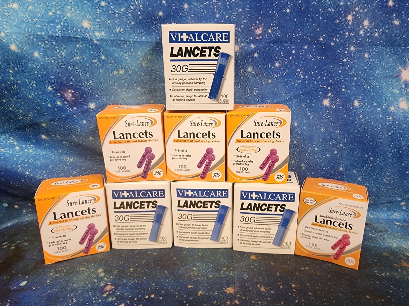 900 Vitalcare & Sure-Lance Blood Sugar Lancets  30 Gauge