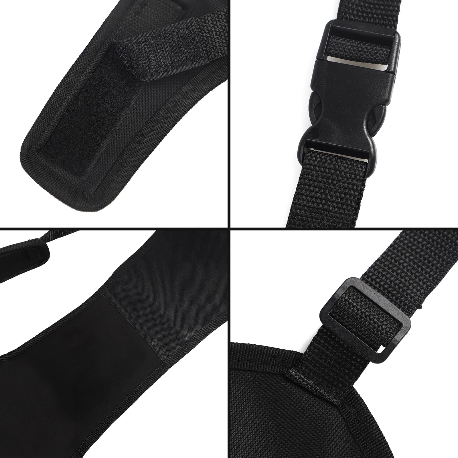 NICEYST Shotting Recoil Shield with Adjustable Strap Shockproof Black