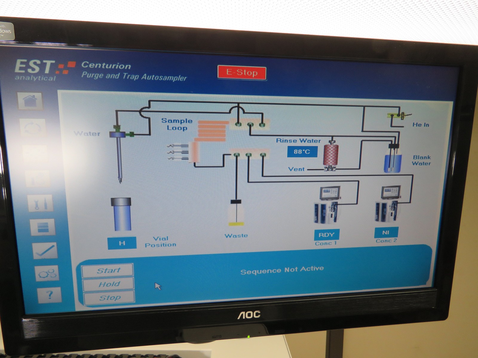 EST Analytical CENTURION W (Water-only) purge and trap autosampler