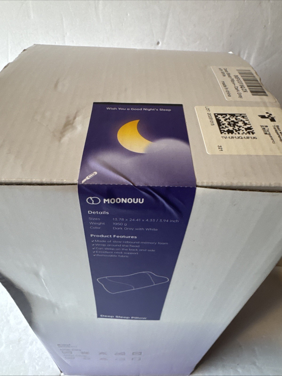 Cloud Align Pillow, Ergonomic Zero-Pressure Soft Memory Foam Pillow for Neck