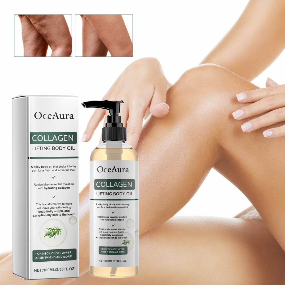 Collagen Lifting Body Oil Firming Moisturizing Massage Oil for Dry Skin 100ML