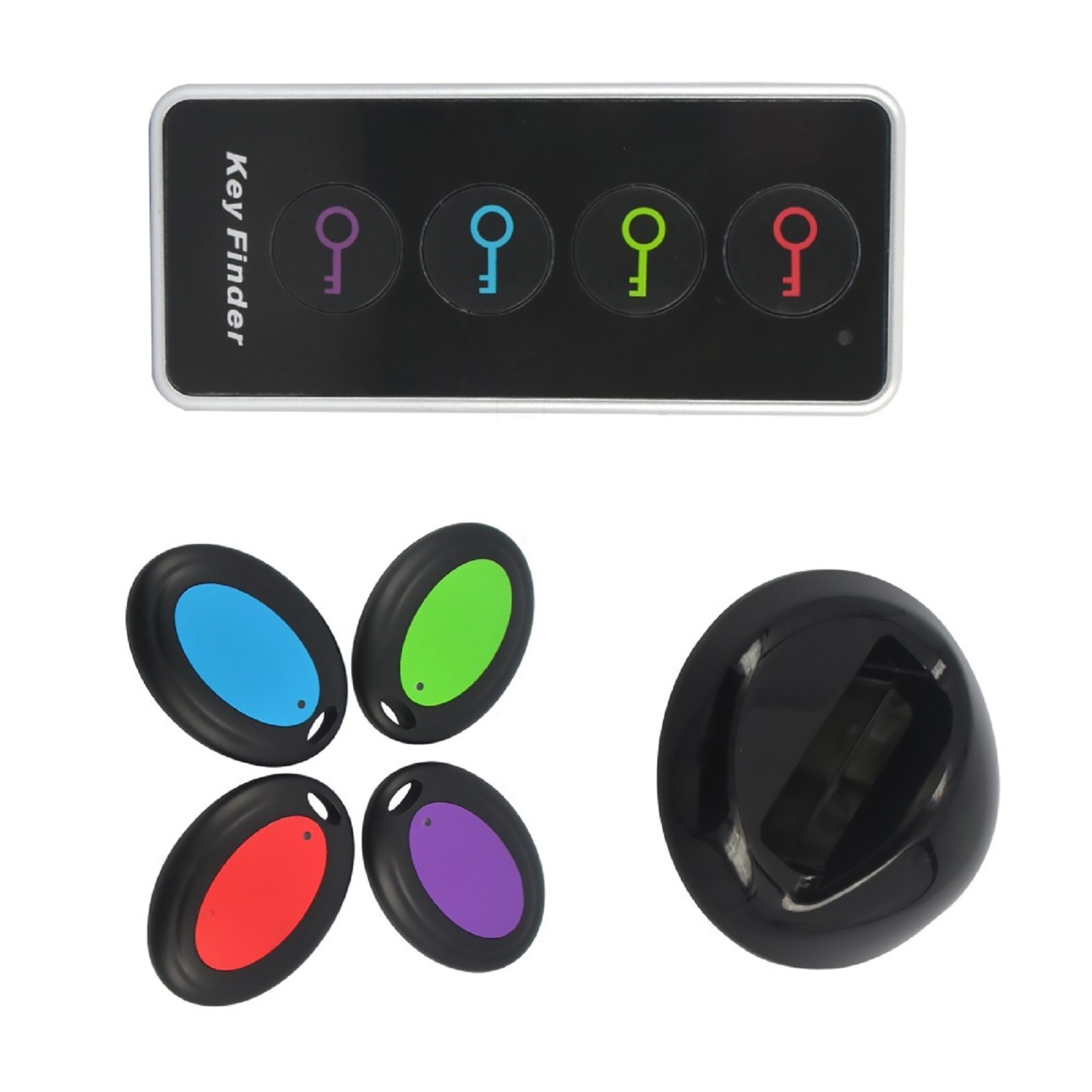 4in1 80dB Wireless Key Wallet Finder Remote Control Lost Locator Finder Alarm A