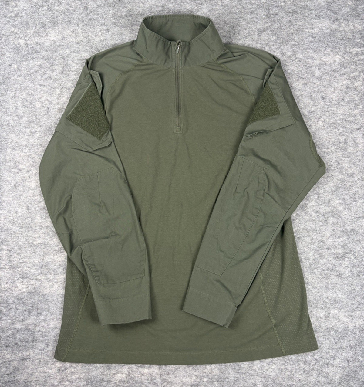 5.11 Tactical Shirt Mens XL Green Rapid Assault Quarter Zip Sleeve Pockets