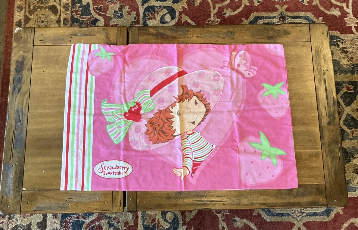 Strawberry Shortcake Standard Pillowcases Franco Double Sided 20”X 30”