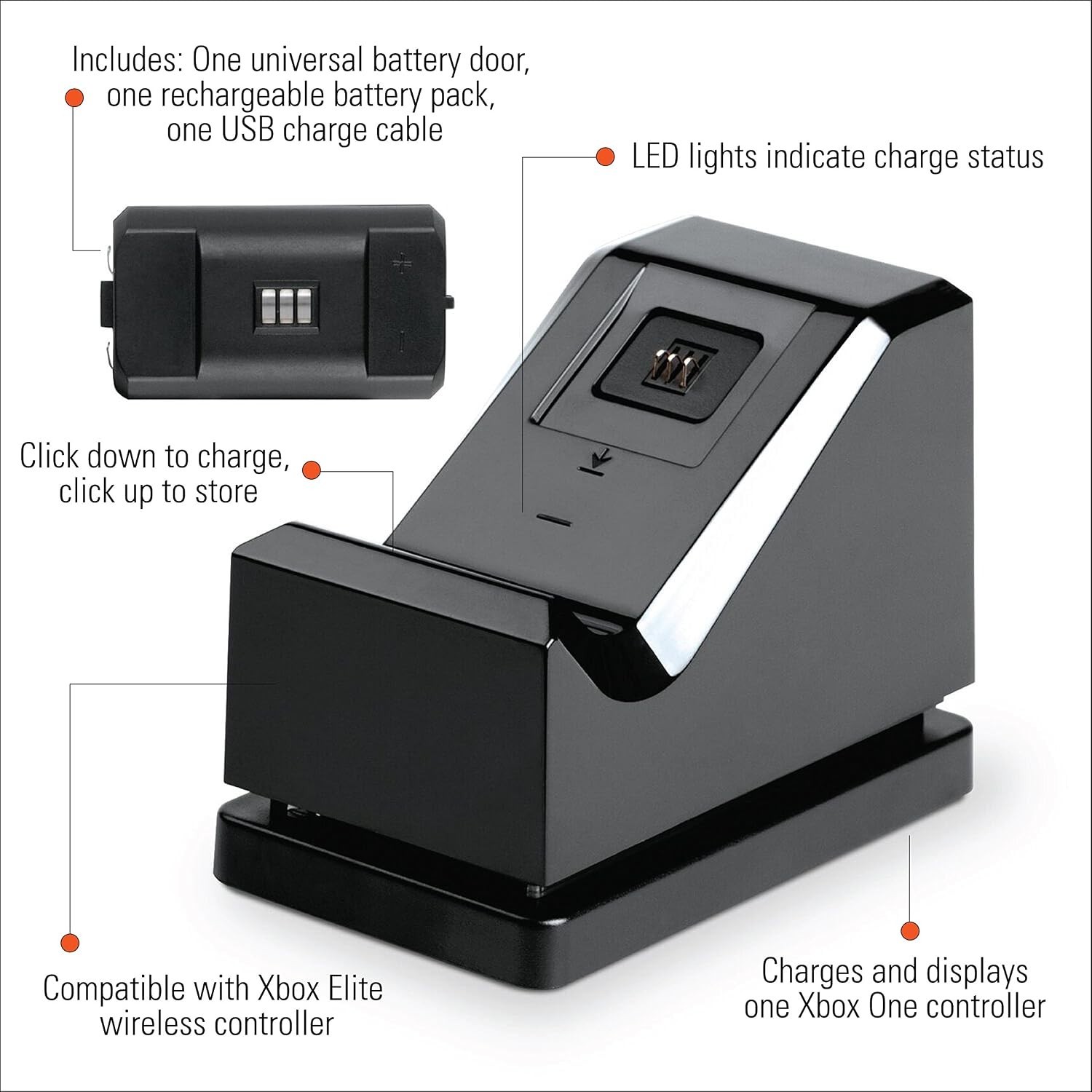 PowerA Charging Stand for Xbox One - Black