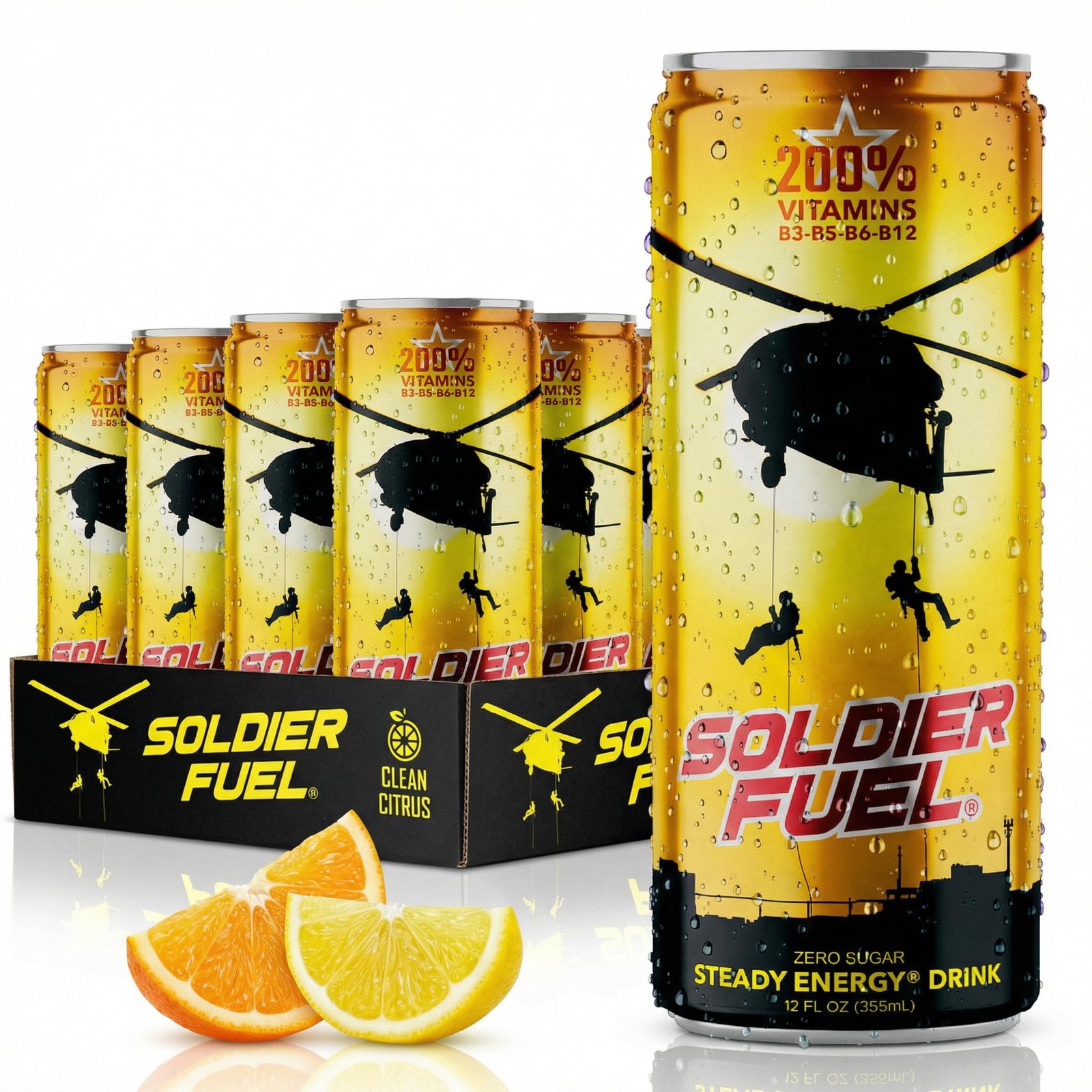 Soldier Fuel performance energy drink | Caffeine + Extra B Vitamins +...