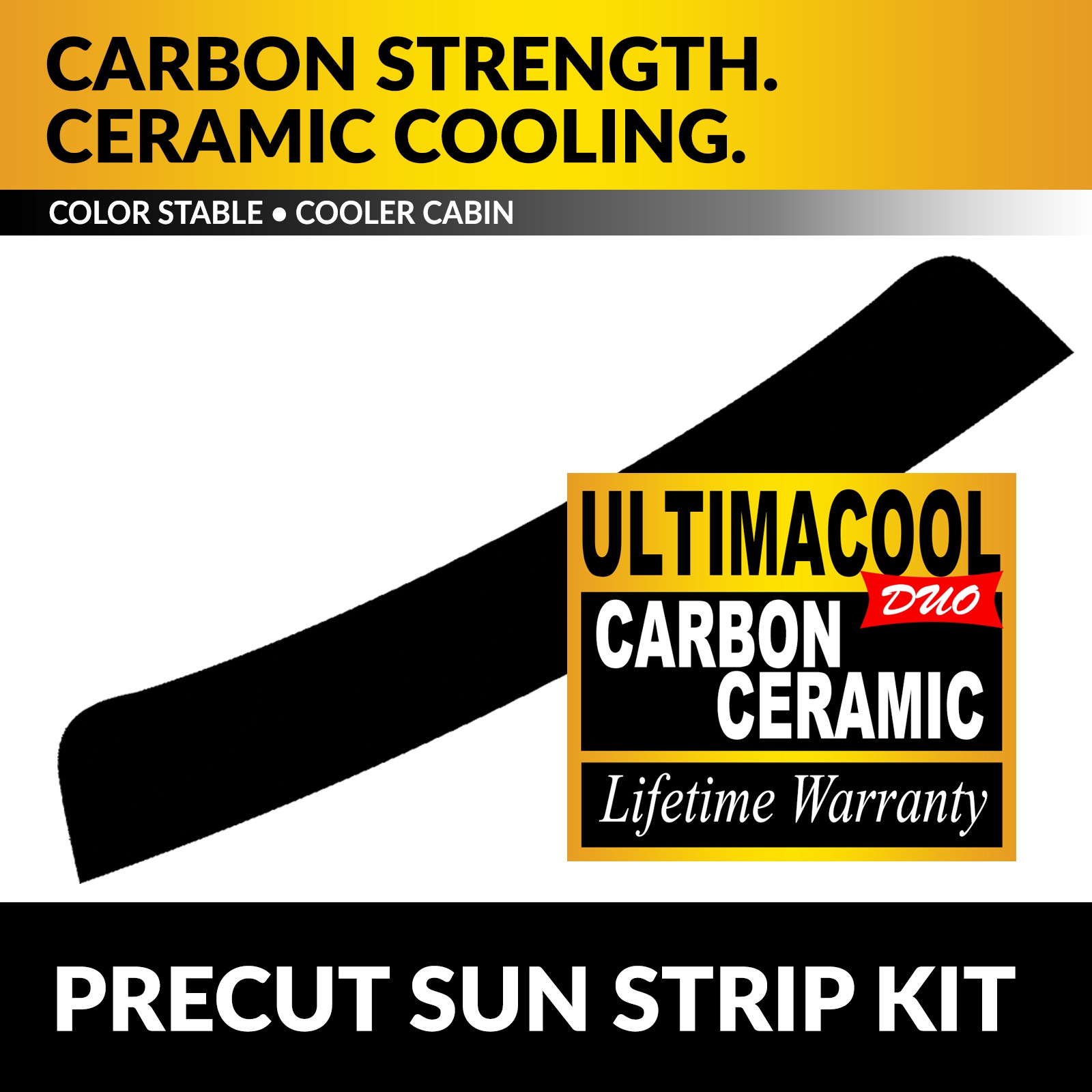 DUO CARBON CERAMIC PRECUT WINDOW TINT KIT FOR LEXUS ES 300 02-03 SUN STRIP