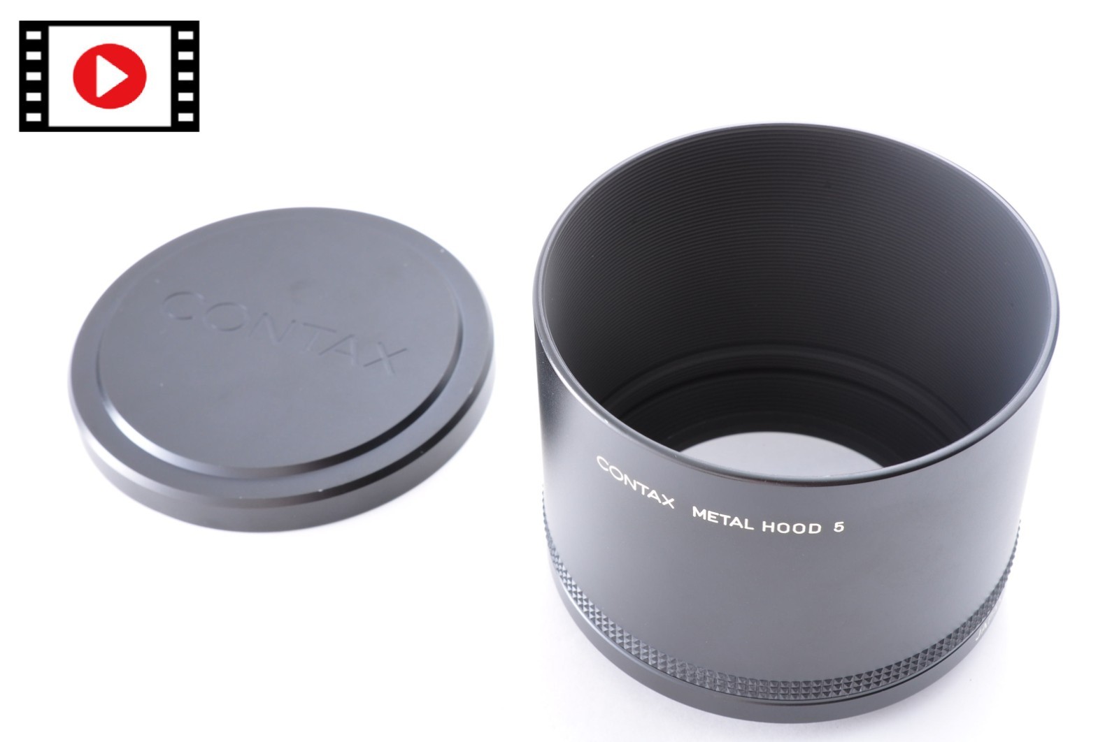 Contax Metal Lens Cap K-84 K84 89mm Black Hood 5 67/86 Ring Near Mint From Japan
