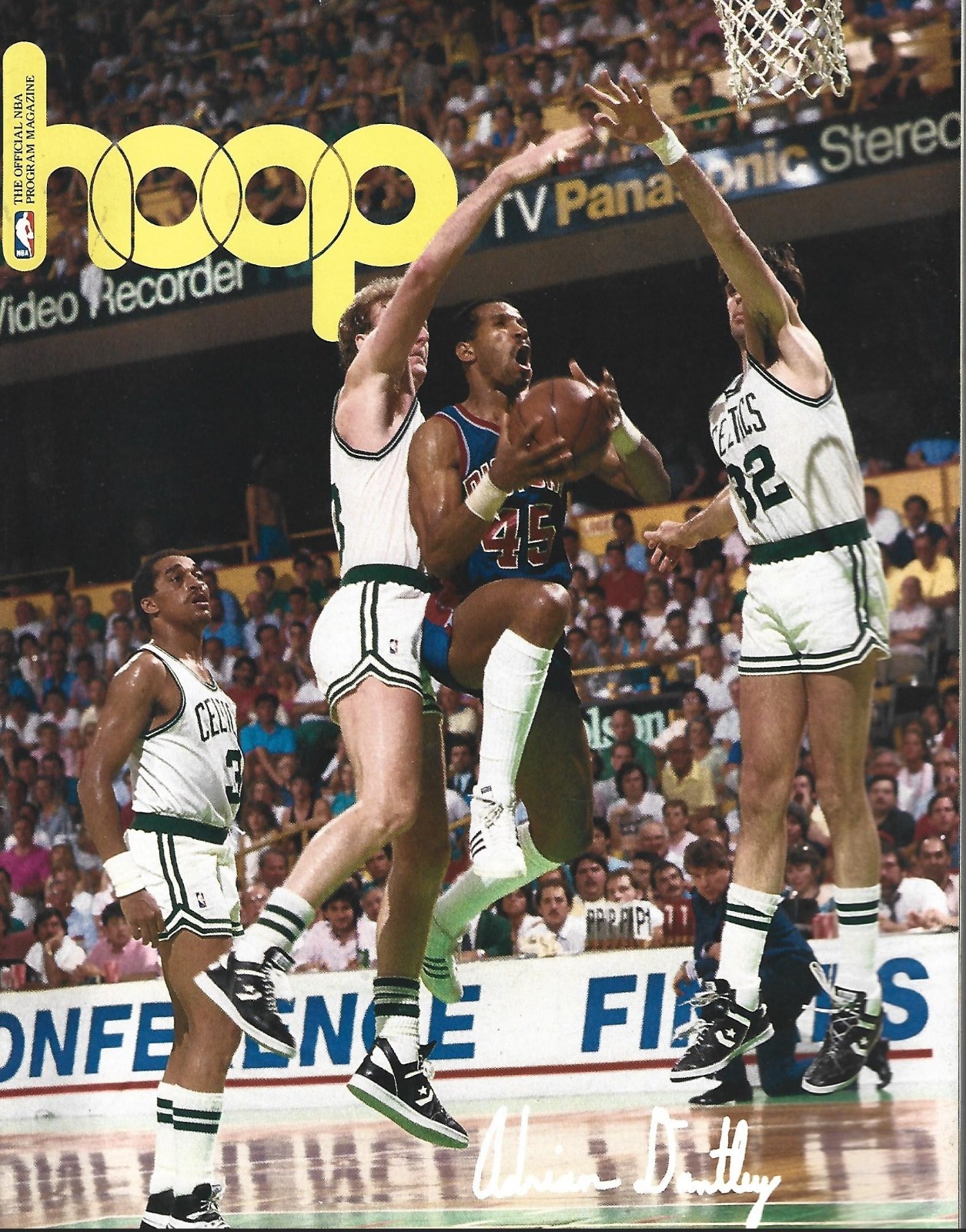 APRIL 19TH  1988 NBA GAME PROGRAM  - DETROIT PISTONS VS BOSTON CELTICS NM/MT!