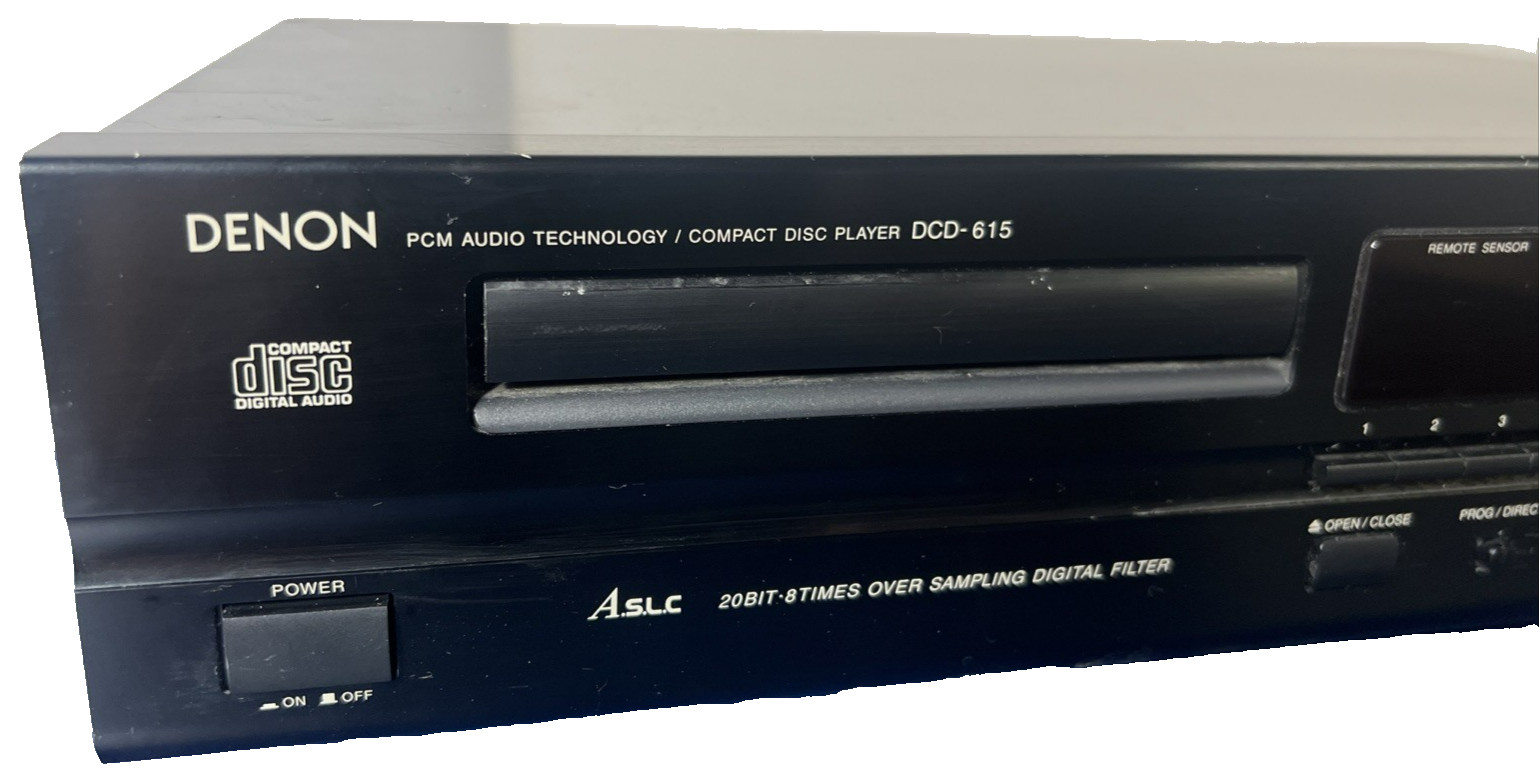 Denon DCD-615 CD Player - 20 Bit 8 Times Over Sampling Digital Filter TESTED!!