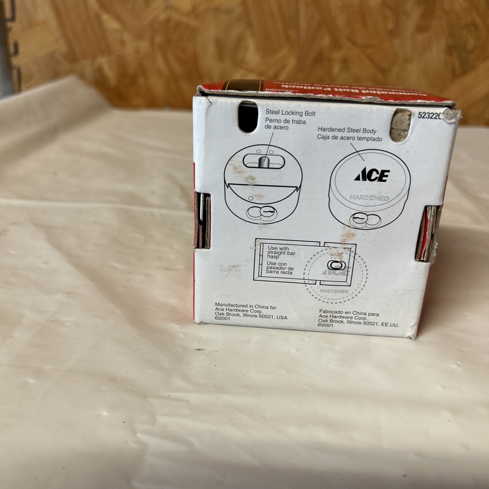 ACE Concealed Bolt Padlock, Maximum Security, 2-7/8" (5232269) FS AN
