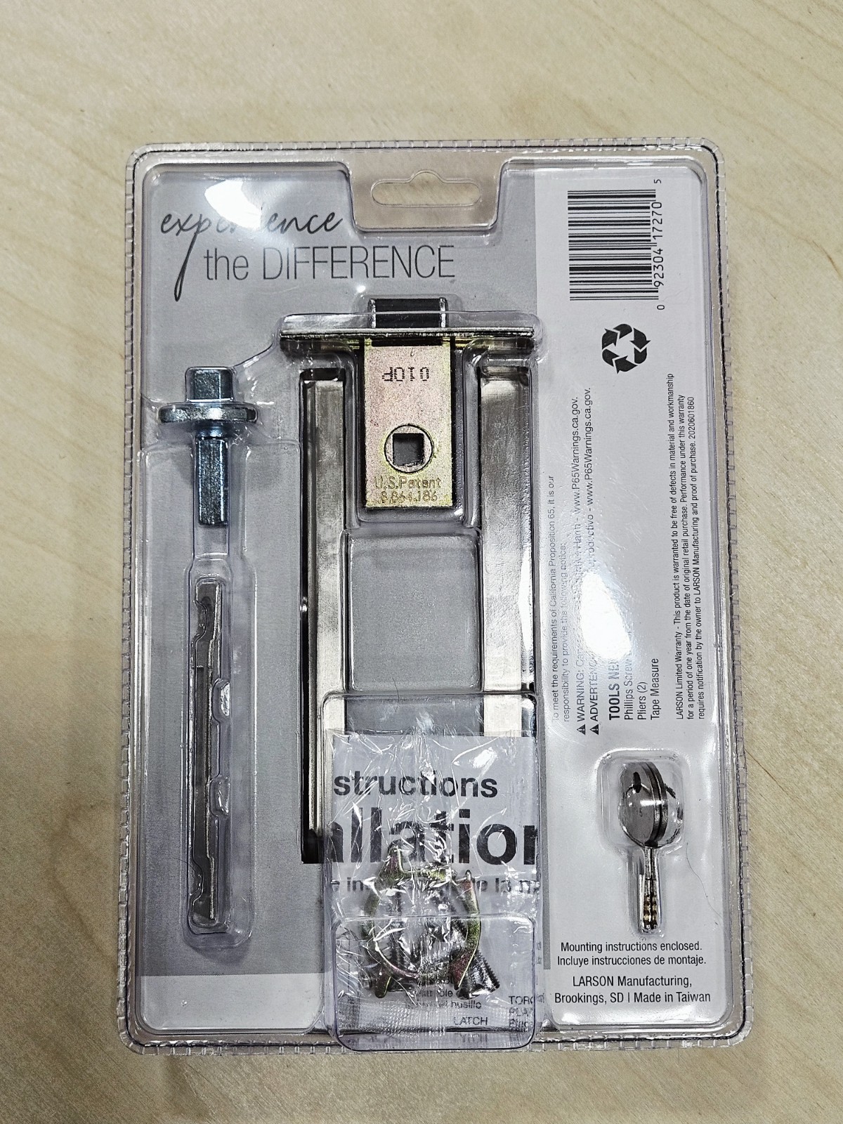 Larson CH3021701 Door Handle Set - Silver