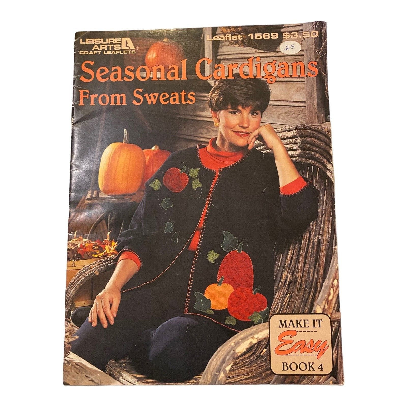 Seasonal Cardigans From Sweats Sewing | Leisure Arts 1569 Pumpkins Mittens