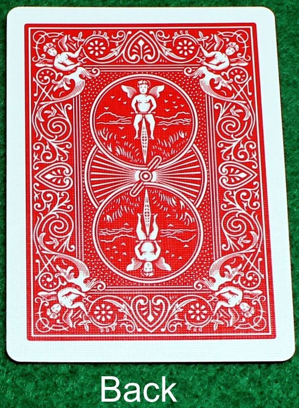 ?, Bicycle Printed Gaff Card, Red