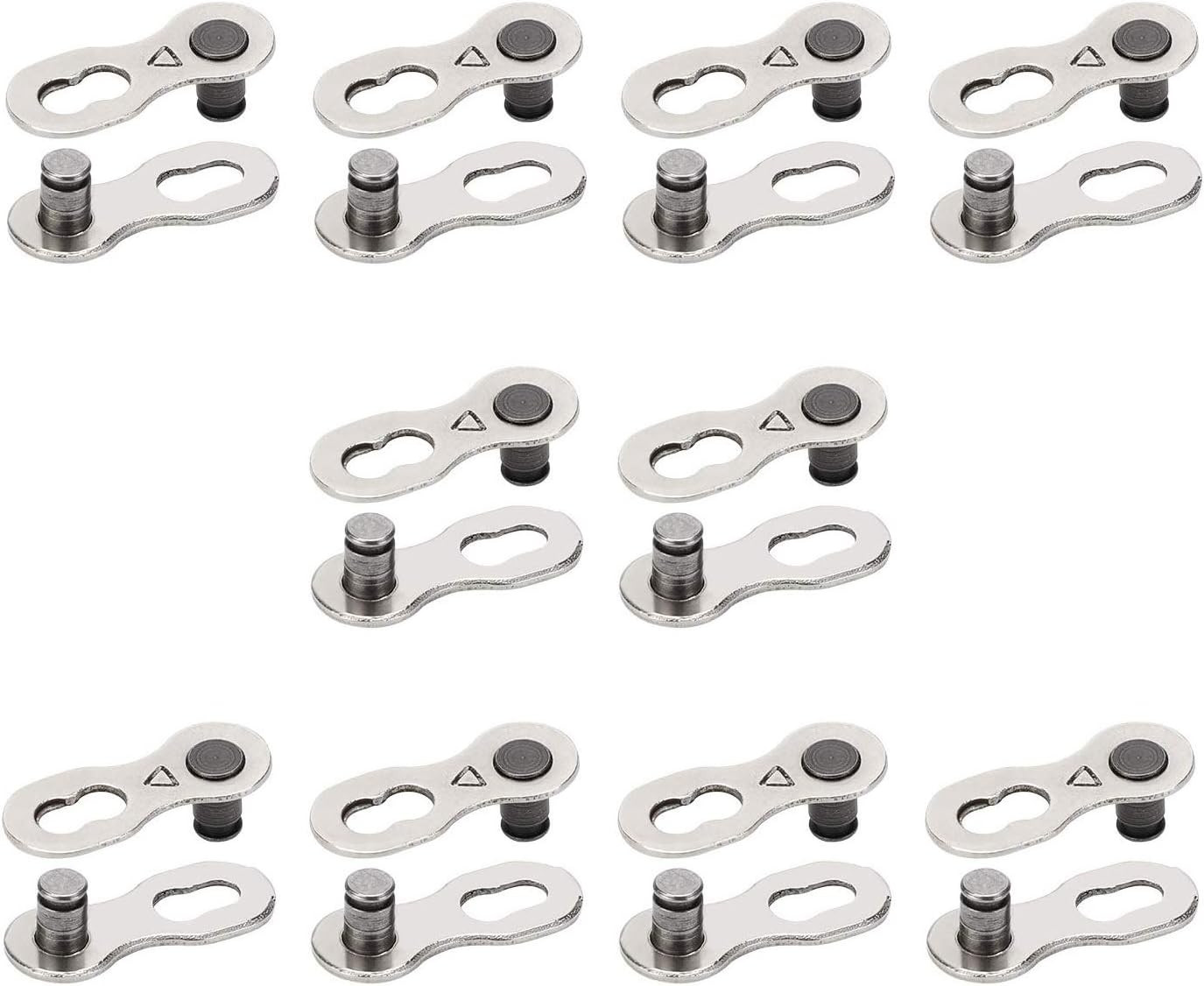 10 Pairs 20pcs Bicycle Missing Link for 6-7-8 Speed Chain, Professional Reusable