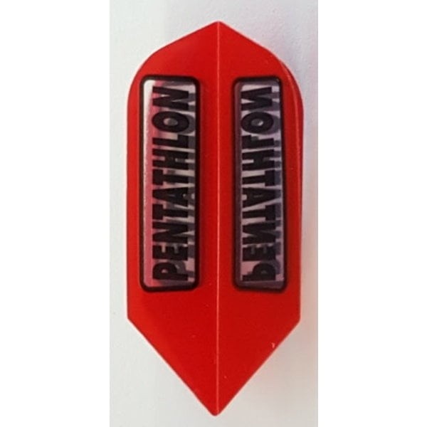Pentathlon Slim Red Dart Flights - 5 Sets