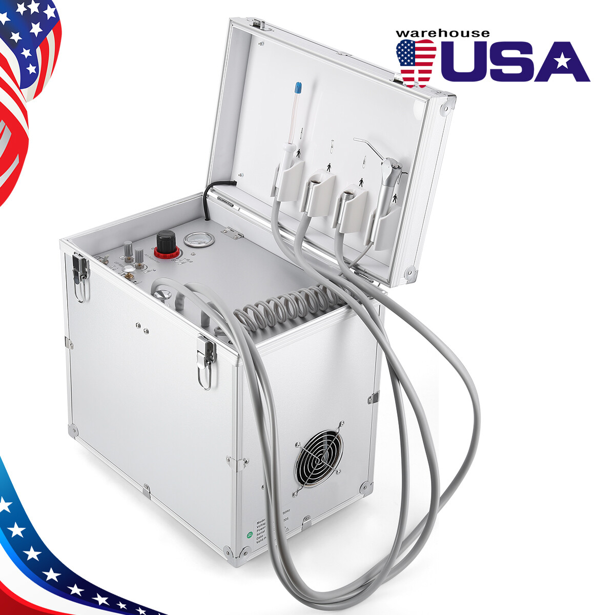 Dental Delivery Unit Syringe Suction Air Compressor / Folding Chair Turbine Unit