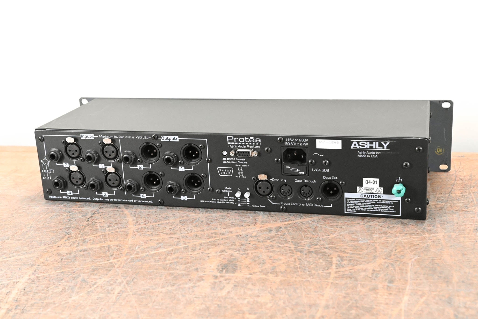 Ashly Protea System II 4.24GS 4-Channel Digital Graphic Equalizer Slave CG00894