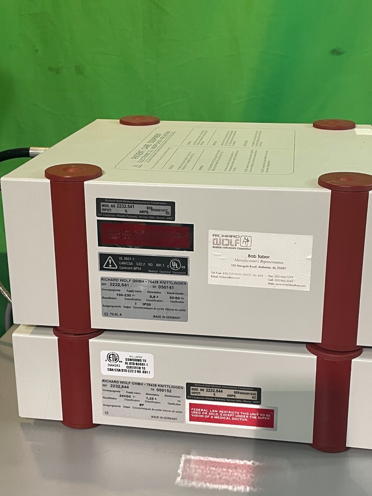 Wolf 2232 Insufflator W/ Temp-Pump Combo-System w/accessories shown (I3a)