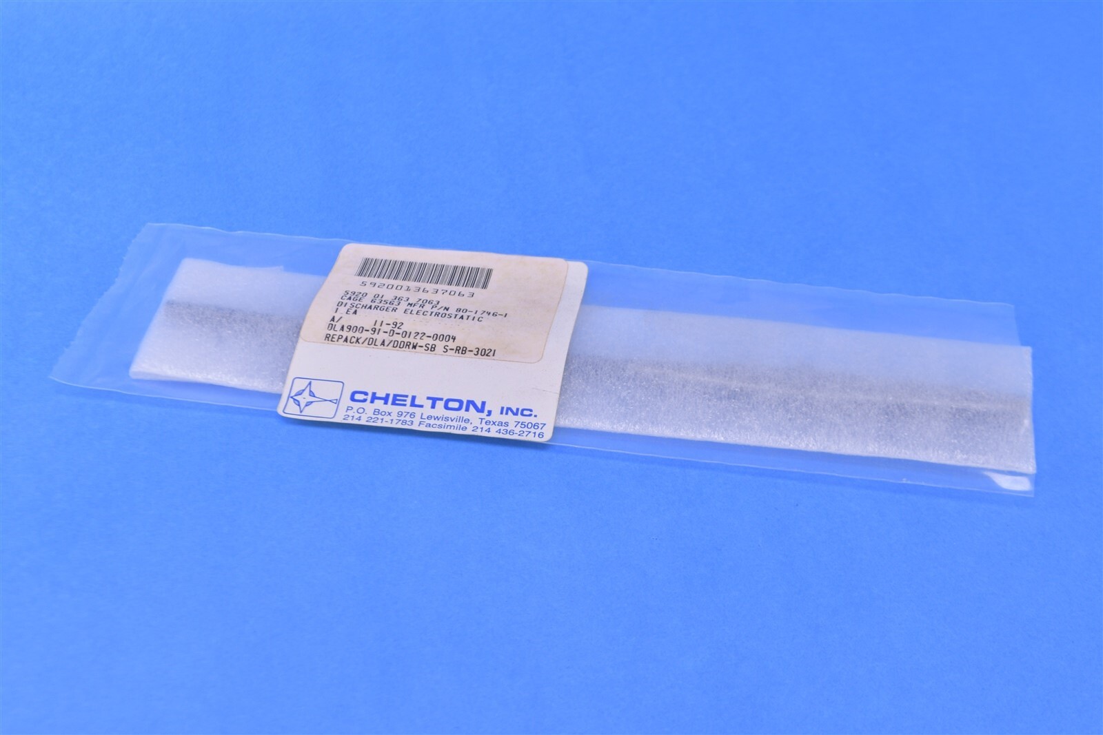 Chelton Avionics P-Static Aerospace Aircraft Electrostatic Discharger Strap