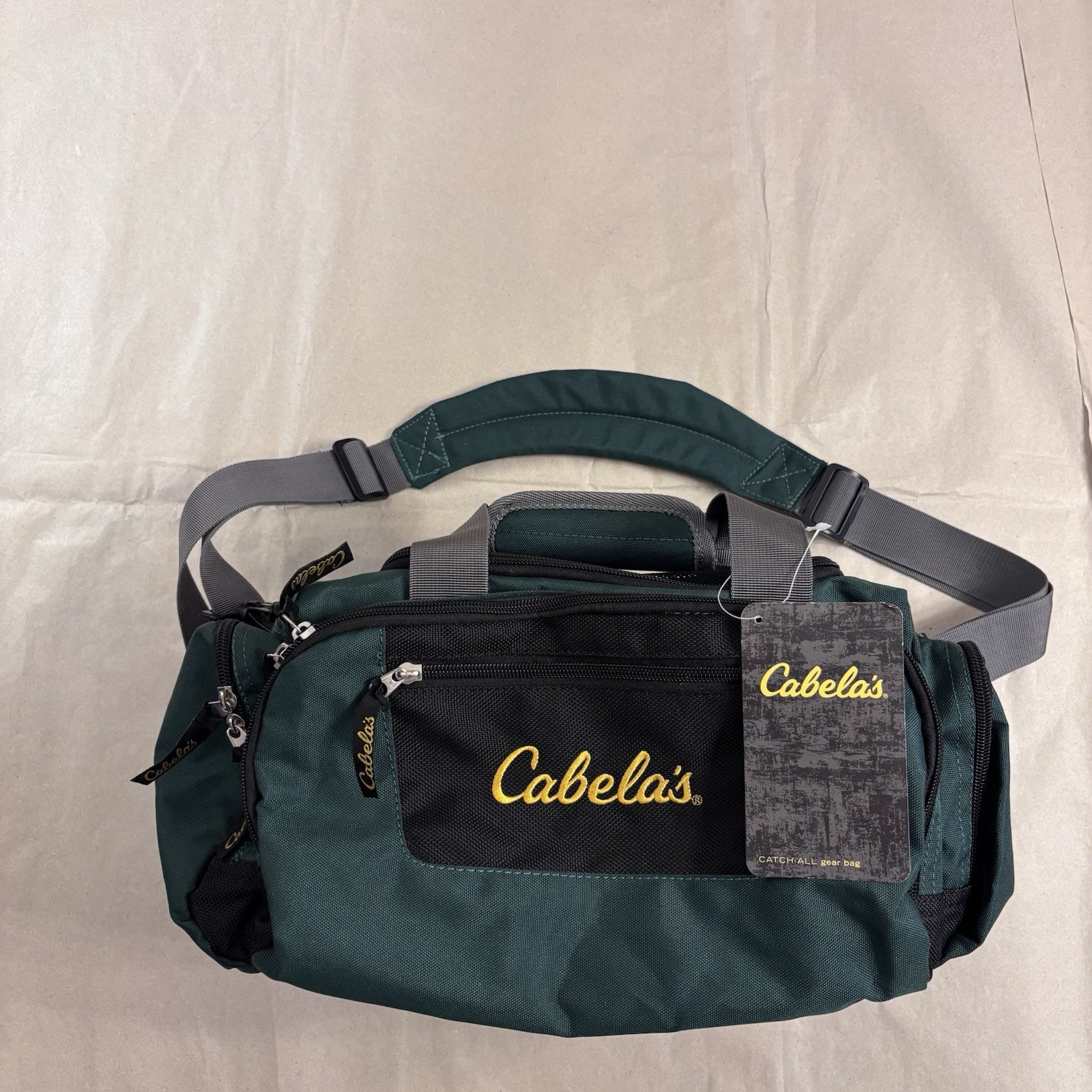 NEW/NWT Cabela's Catch-All Green 16x8x10 Gear Bag - Hunting/Fishing/Camping