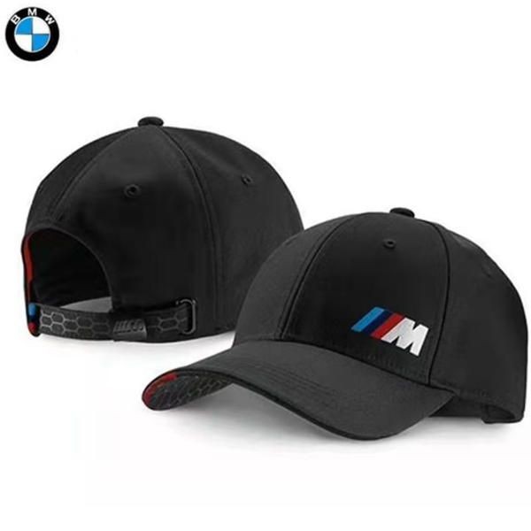 BMW M Cap Hat Golf Baseball Black Recollection Adjustable Strapback