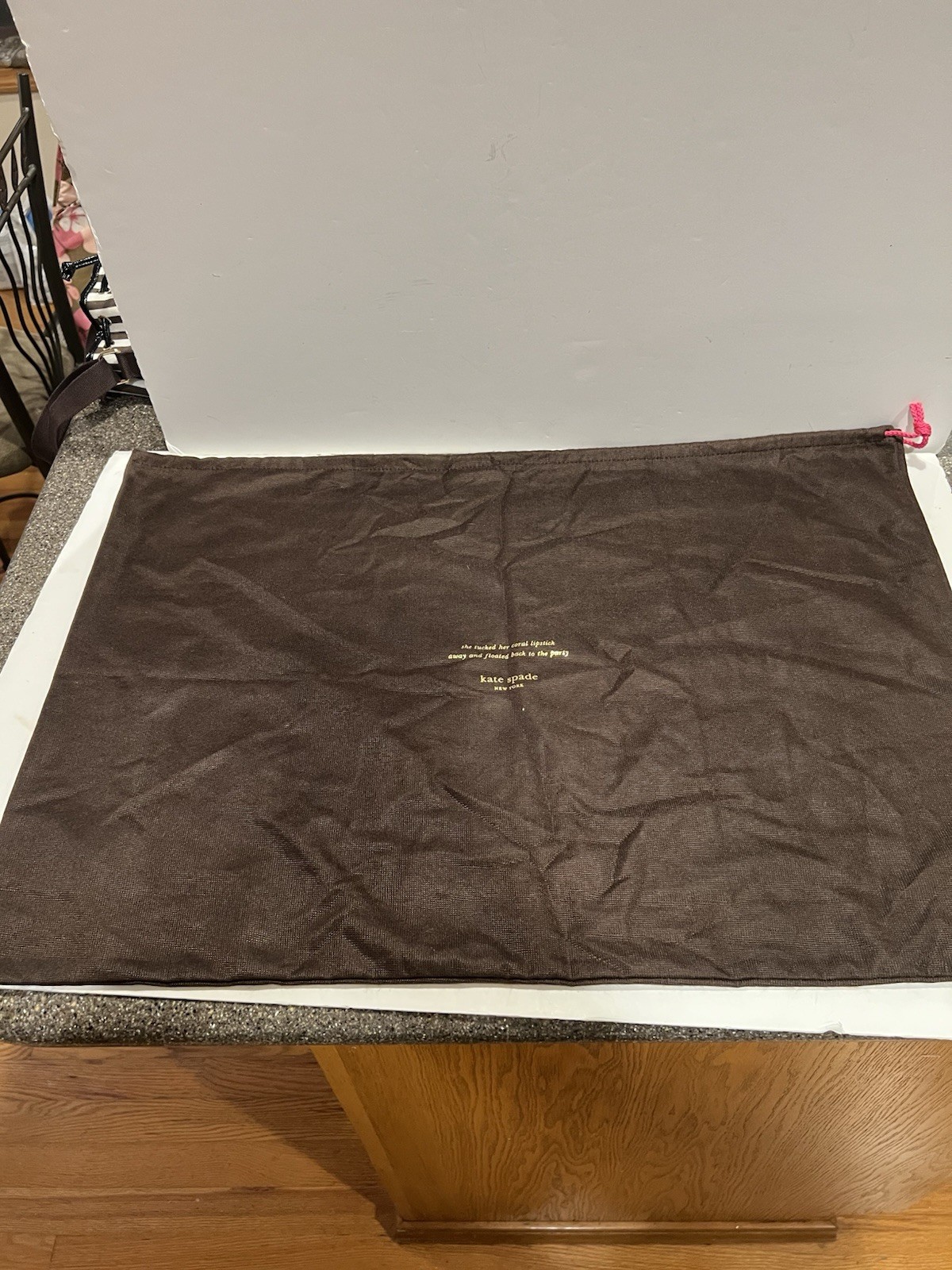 Kate Spade New York Dust Bag Extra Large Brown 19x27  Excellent Condition