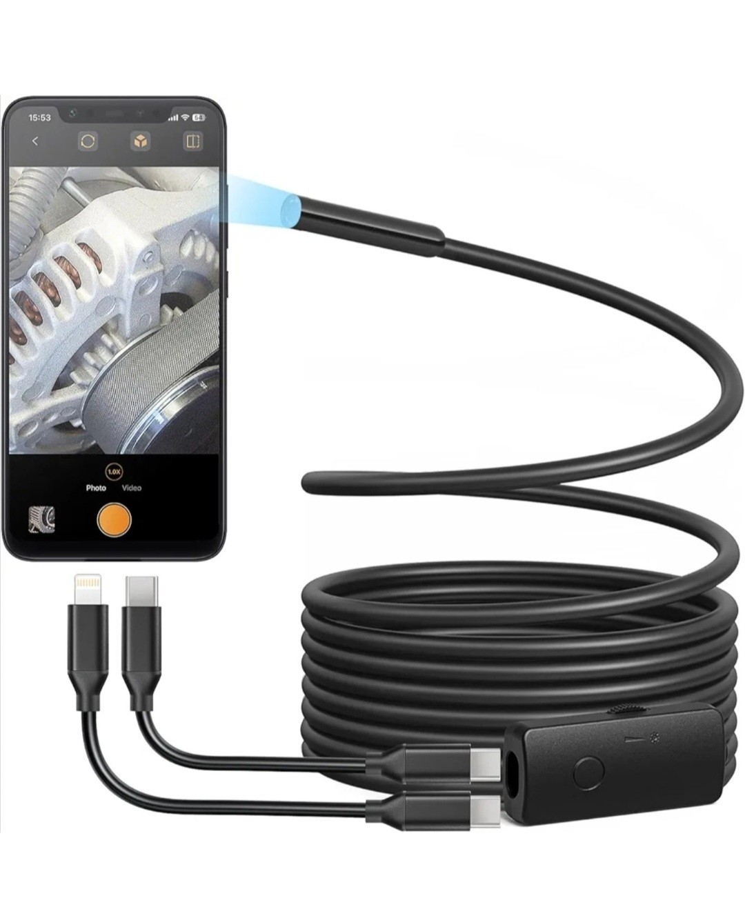 Anykit USB Endoscope inspection Camera Borescope Fit NTC100/NTC100D
