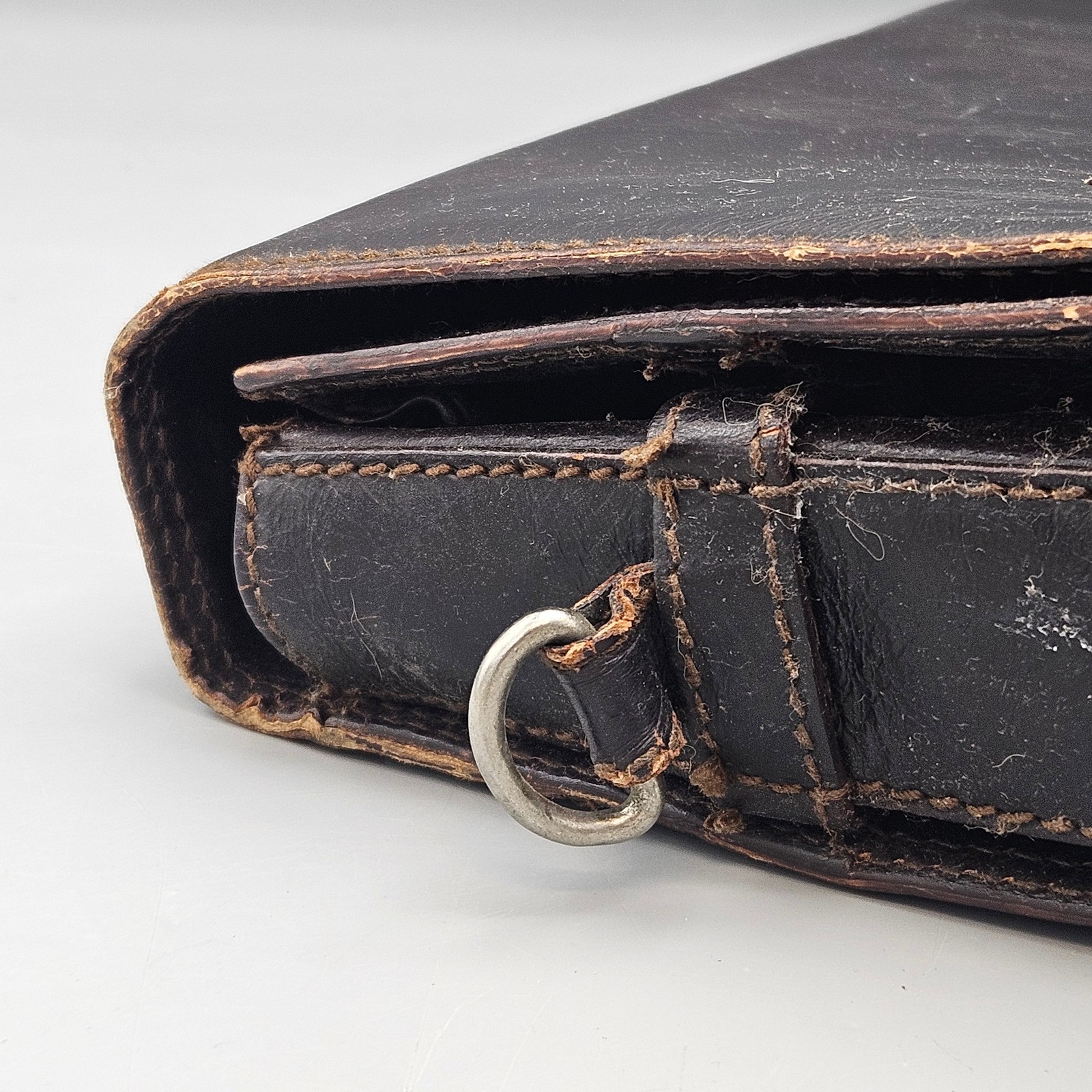 Vintage Dolce & Gabbana Black Leather Briefcase