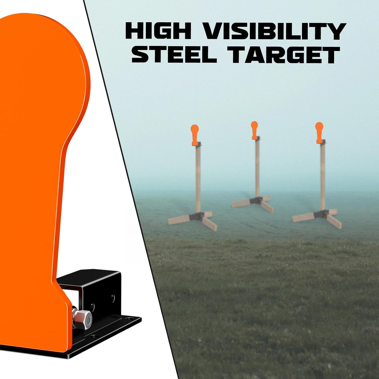 3/8" AR500 Classic Popper Steel Shooting Target 12" Auto Reset Target for Shooti