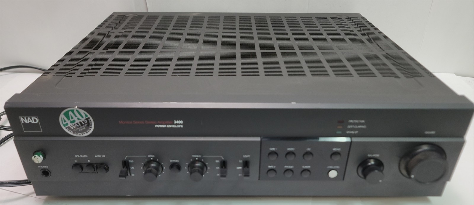NAD 3400 Monitor Series Stereo Amplifier (no remote) w/video test