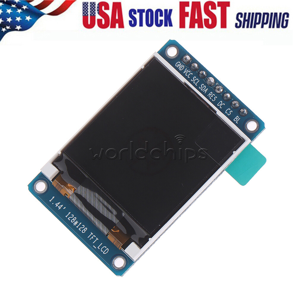 10pcs 1.44inch 128x128 65K SPI Full Color TFT LCD Display Module ST7735 OLED US