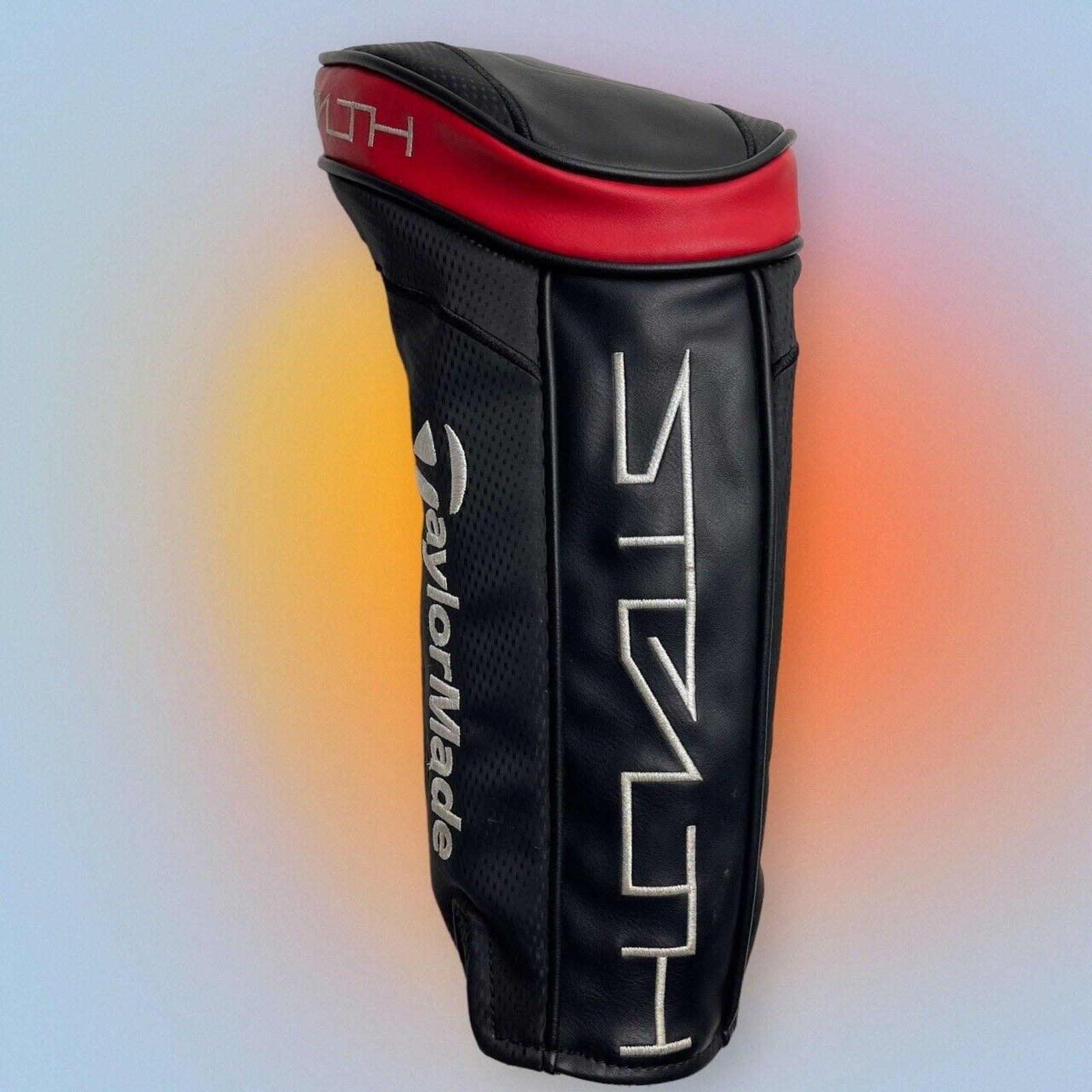 TAYLORMADE STEALTH DRIVER HEADCOVER GOLF HEAD COVER BLACK RED WHITE