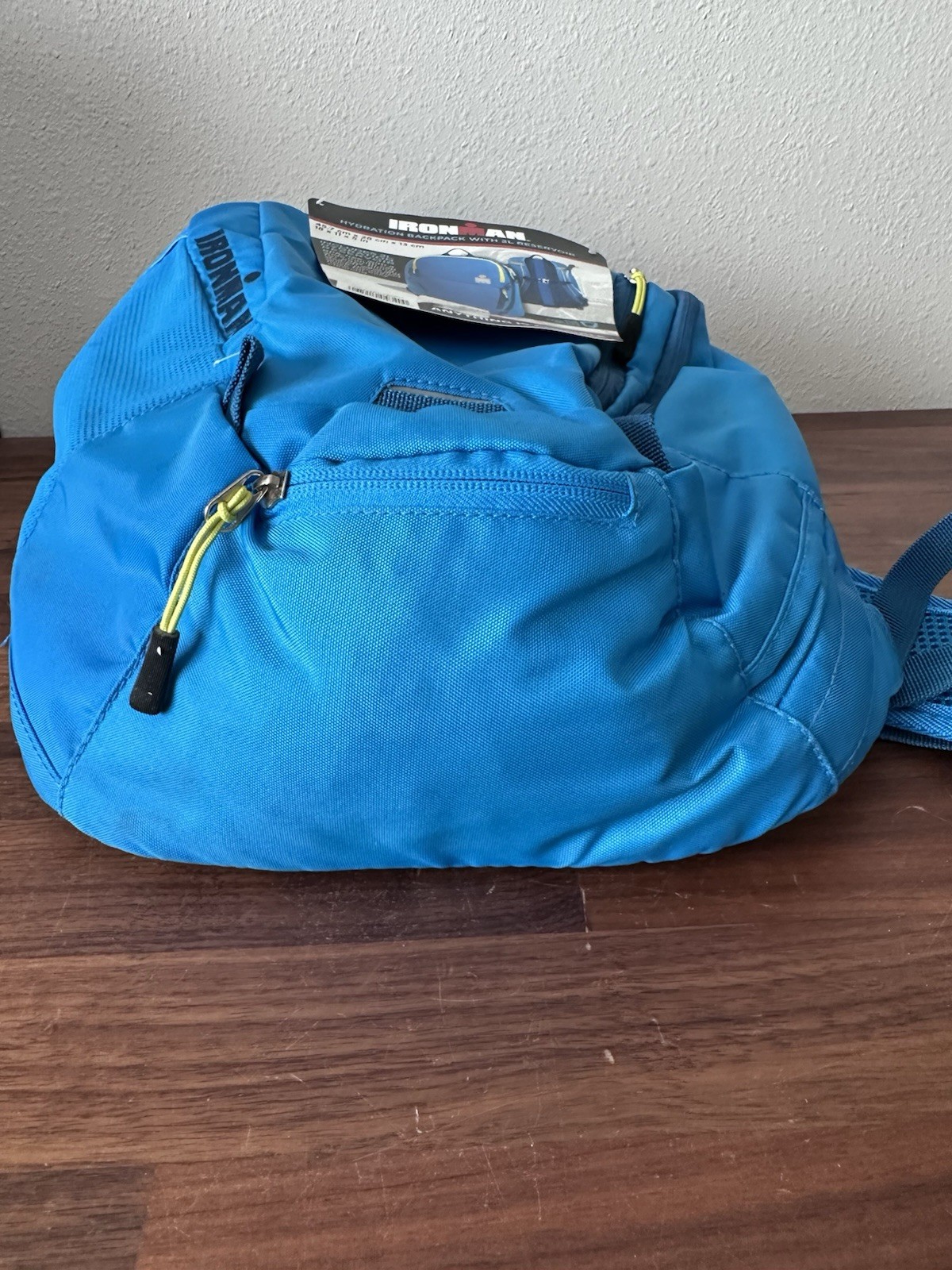 NOS Iron Man H2O 2 Liter Hydration Backpack Blue