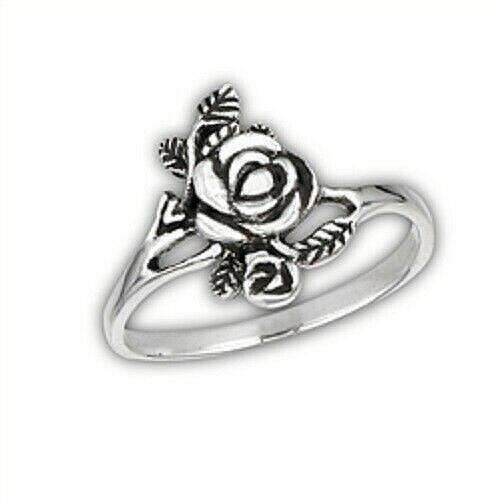 Sterling Silver Rose Ring
