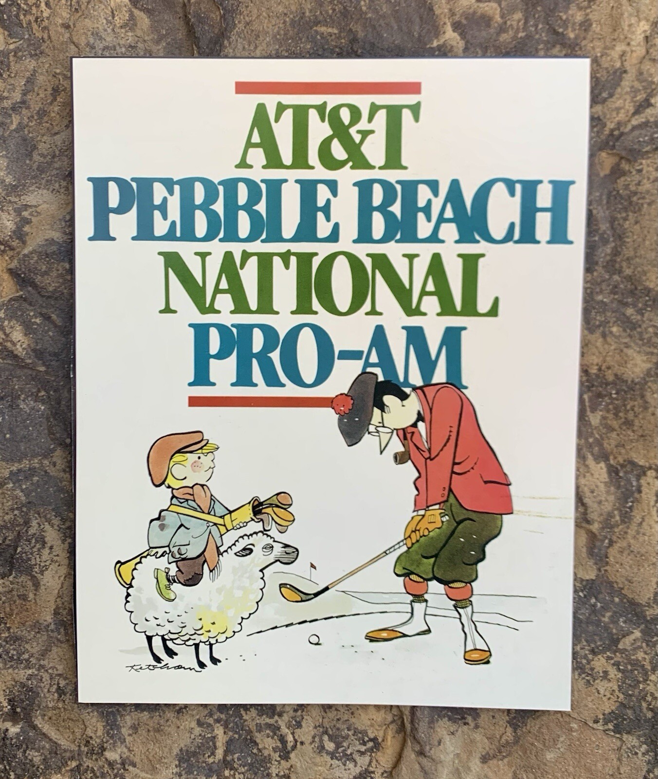 AT&T 1986 Pebble Beach National Pro-Am Program Cover Pic. 10x8. Magazine Paper